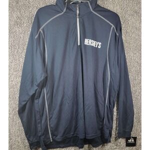 Hershey's J. America Sportswear Blue Pullover - Long Sleeve Mens Large‎